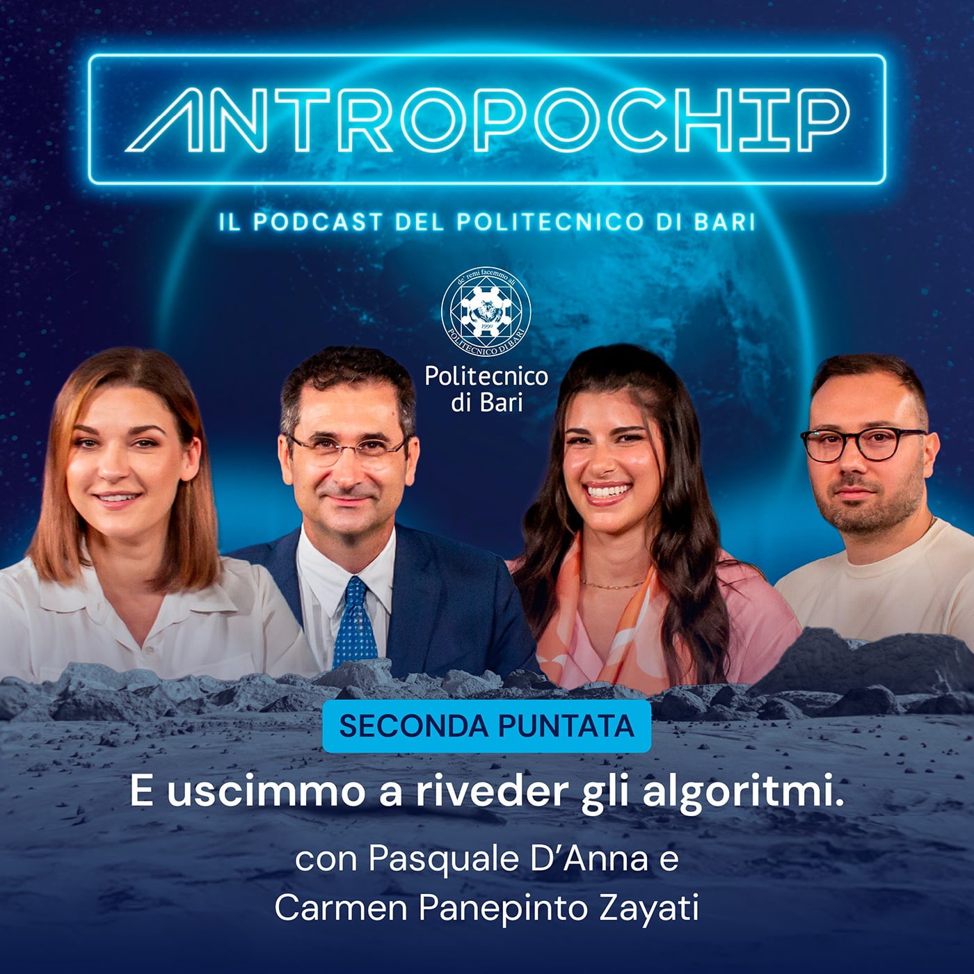 Copertina seconda puntata podcast antropochip - Poliba